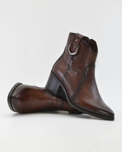 BOTIN MUJER COWBOY PIEL MARRÓN CON HEBILLA KAOLA 3054