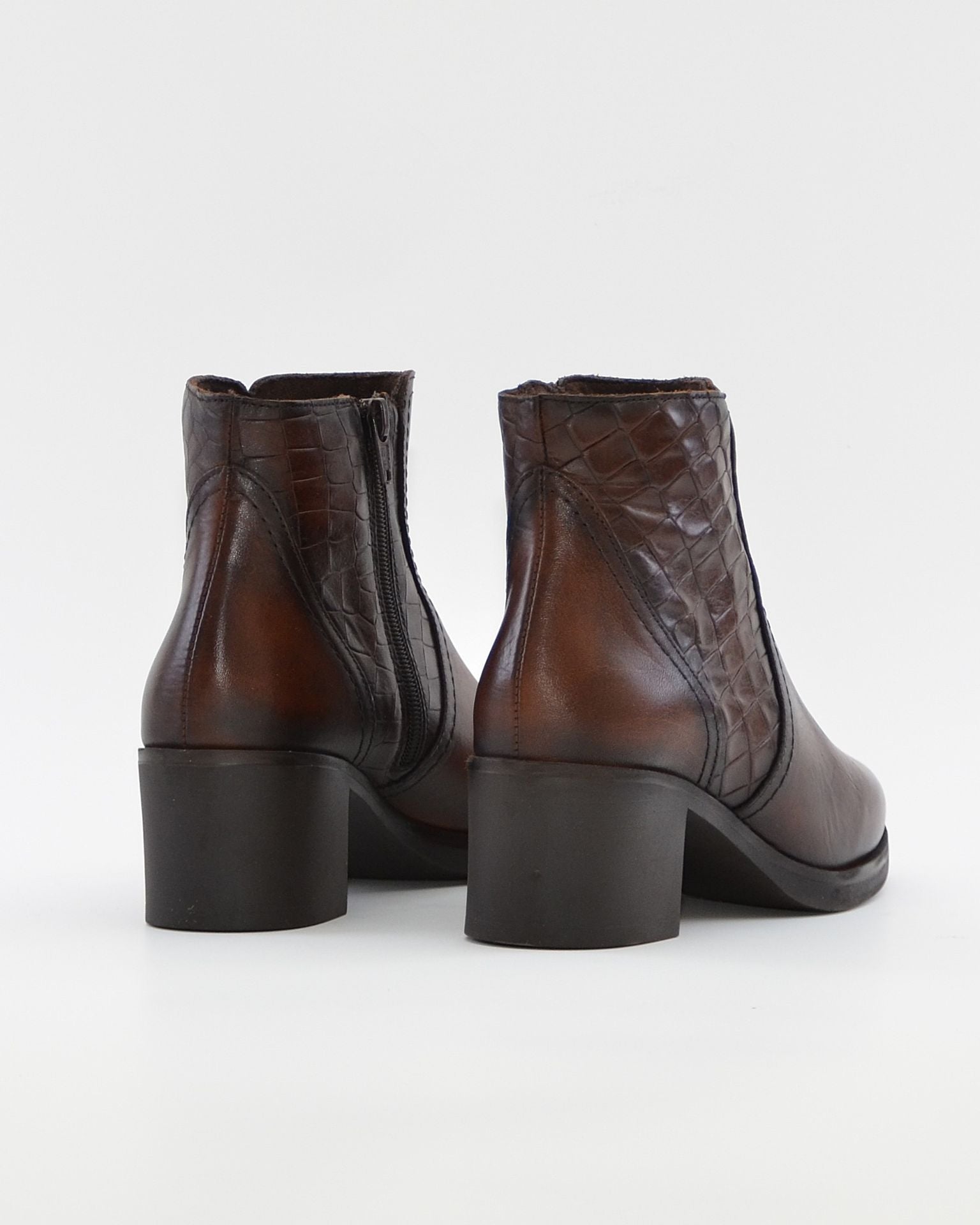 BOTIN MUJER TACON ANCHO COLOR MARRÓN KAOLA 7285 COCO