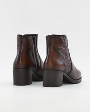 BOTIN MUJER TACON ANCHO COLOR MARRÓN KAOLA 7285 COCO