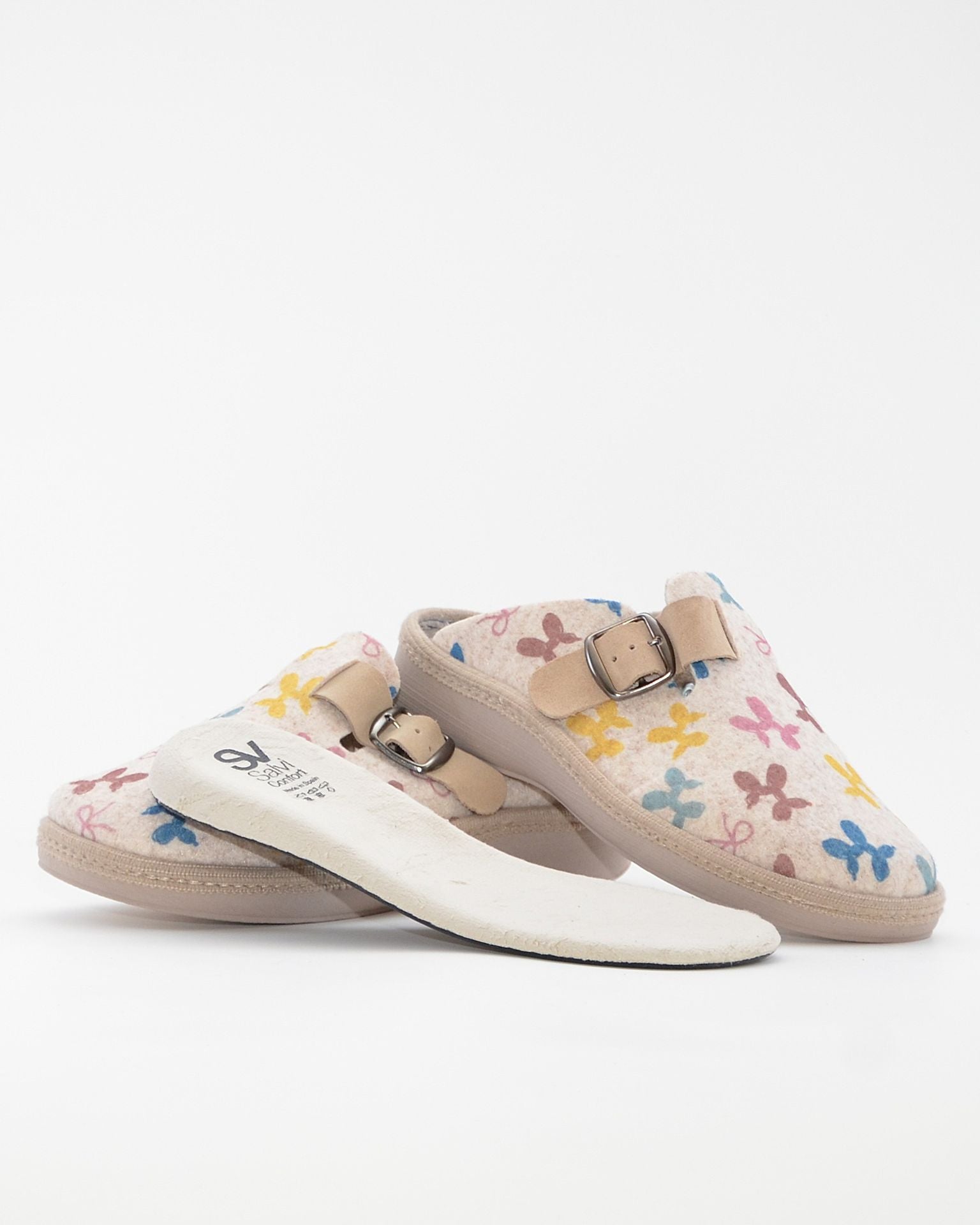 ZAPATILLAS DE CASA MUJER ESTAMPADA SALVI 29T-605 FELT ARENA