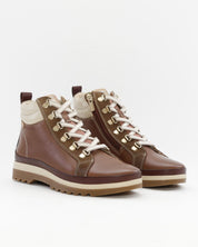 BOTIN DEPORTIVO MUJER  PIKOLINOS CORDONES Y CREMALLERA COLOR TOPO VIGO W3W-8564C9