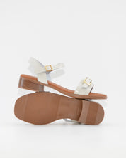 SANDALIA MUJER CHAROL HIELO TACON BAJO PLANTA DE GEL OH MY SANDALS 5993
