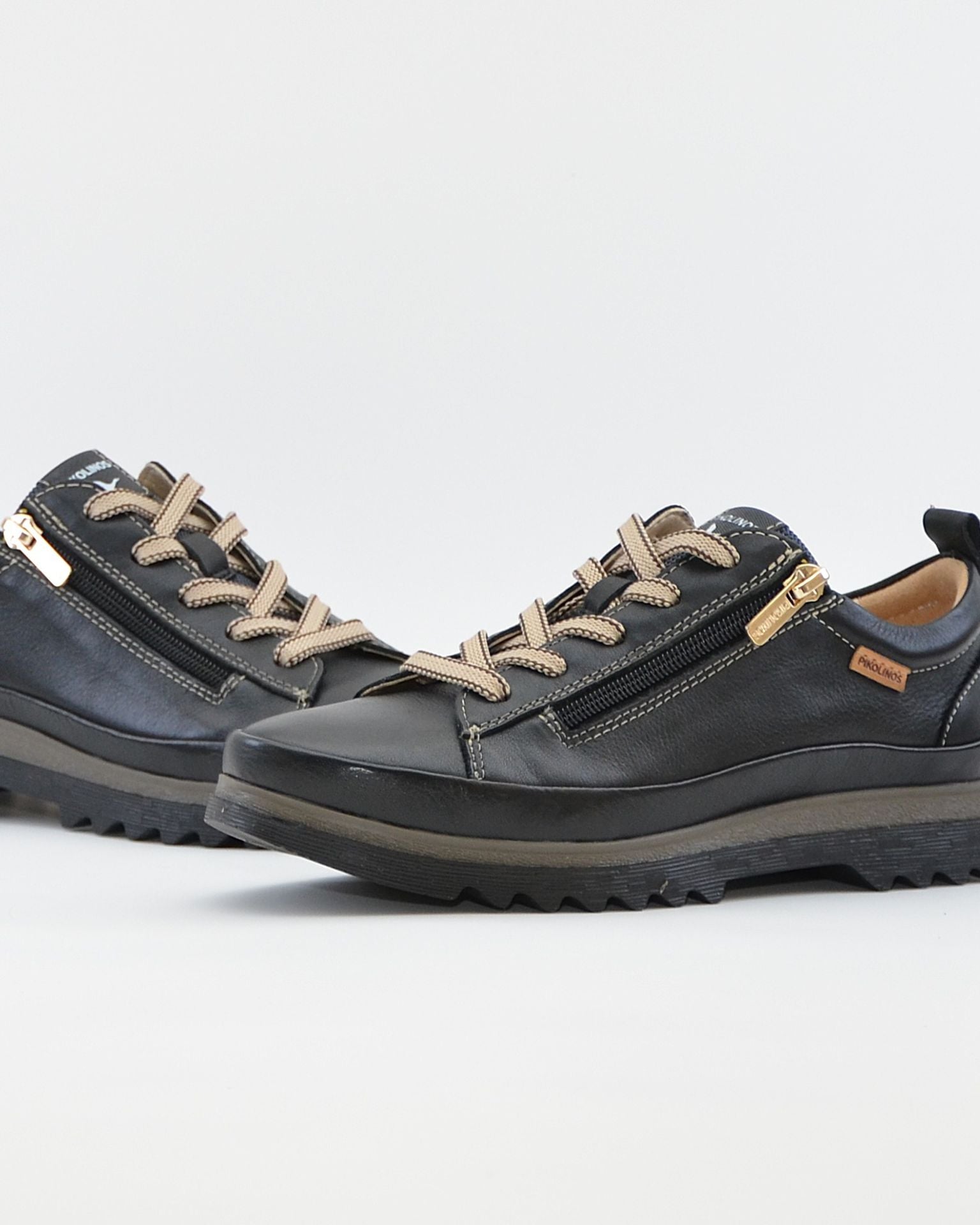 ZAPATO DE CORTE DEPORTIVO MUJER CORDON Y CREMALLERA PIKOLINOS NEGRO W3W-6979ST VIGO