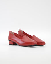 ZAPATO MOCASIN MUJER TACON BAJO ROJO D CHICAS 0181
