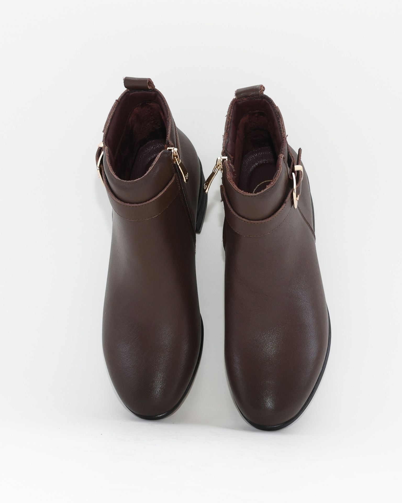 BOTIN TACON BAJO MUJER COLOR MARRON THE HAPPY MONK SACRA 003