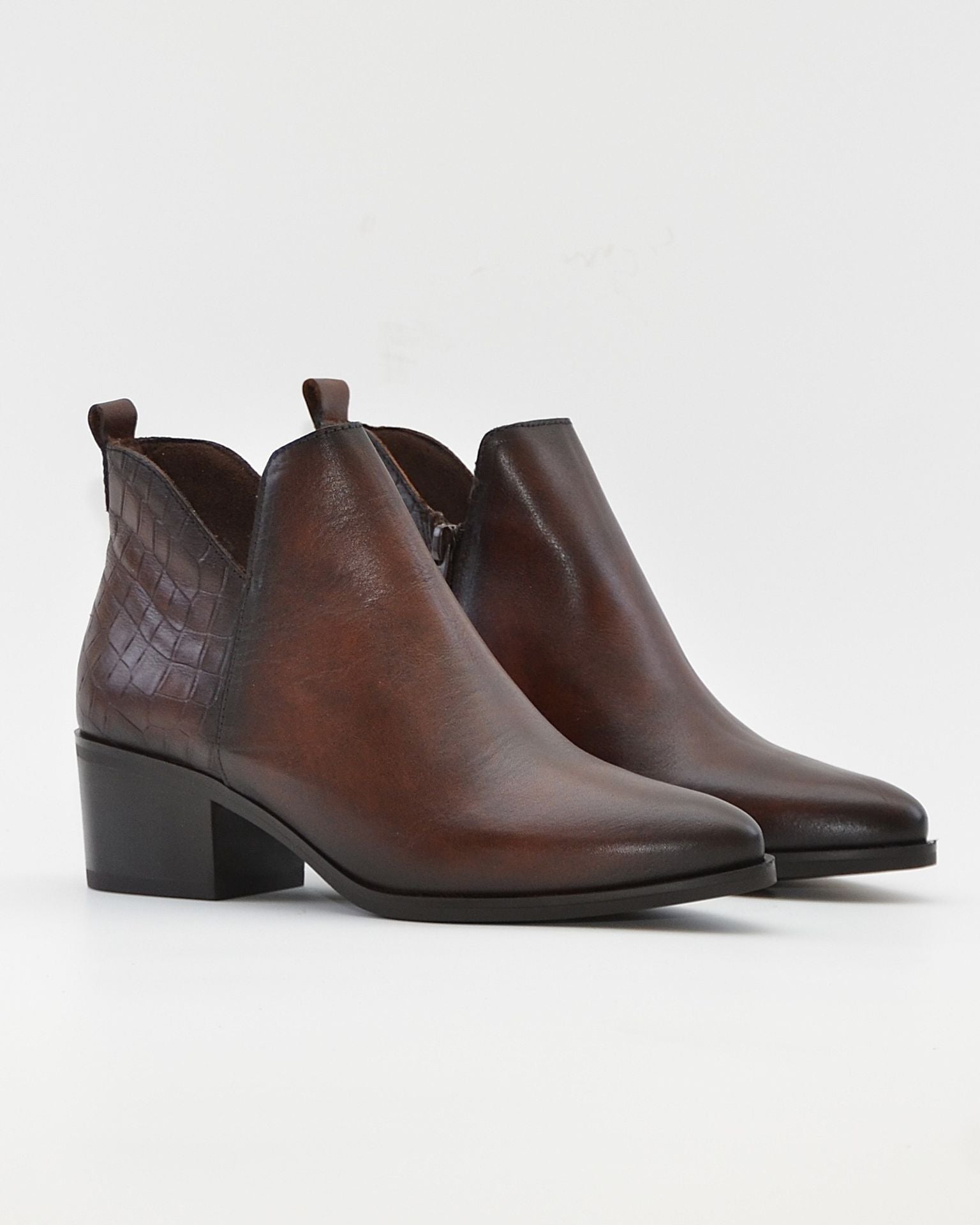 BOTIN MUJER COWBOY PIEL MARRÓN KAOLA 3056