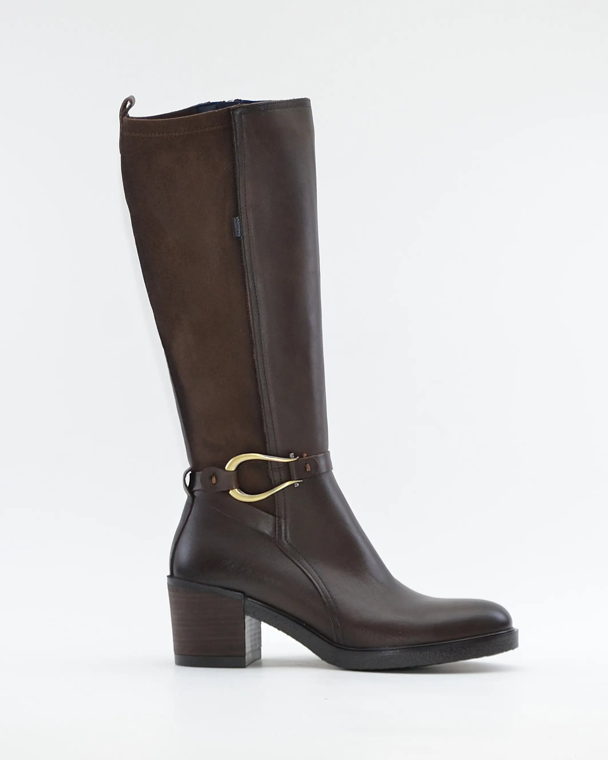 BOTA ALTA MUJER PIEL MARRON CHOCOLATE DORKING by FLUCHOS D9752 CAFÉ