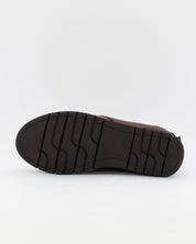 BOTINES DE MUJER CON CUÑA Y CIERRE DE ELASTICOS COLOR CUERO GIORDA 25263