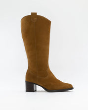 BOTA ALTA MUJER ANCHO ESPECIAL DE GEMELO ANCHO PIESANTO 235461 XL SERRAJE CUERO