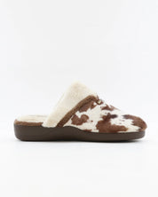 ZAPATILLAS DE CASA MUJER ABIERTA DEVALVERDE 1205 BEIGE VACA
