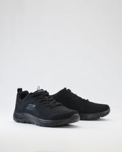 SNEAKERS HOMBRE SKECHERS NEGRO 232057 BBK CORDONES MEMORY FOAM