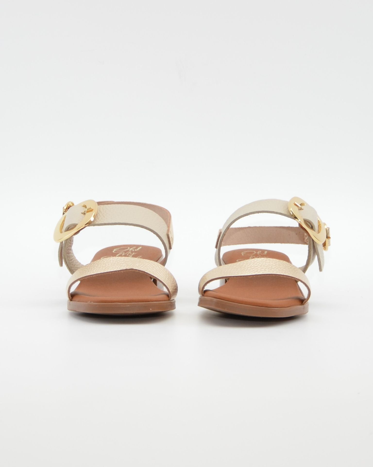 SANDALIA MUJER COMBI HIELO TACON BAJO PLANTA DE GEL OH MY SANDALS 5894