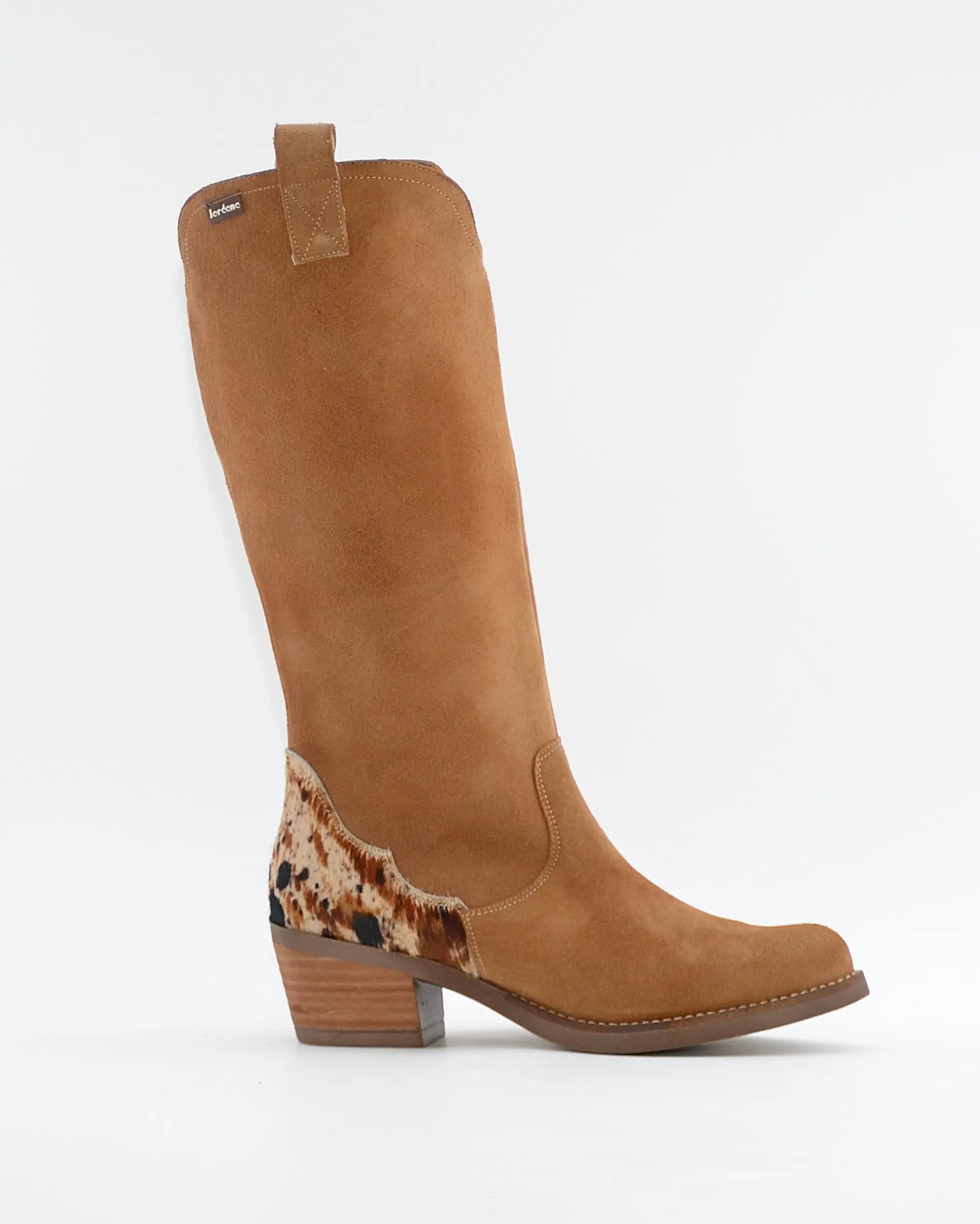BOTA MUJER COWBOY COLOR SERRAJE TAUPE JORDANA 5173