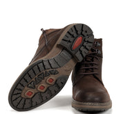 BOTIN CORDON CREMALLERA ENGRASADO MARRON F1590 TRUMAN D.CASTAÑO