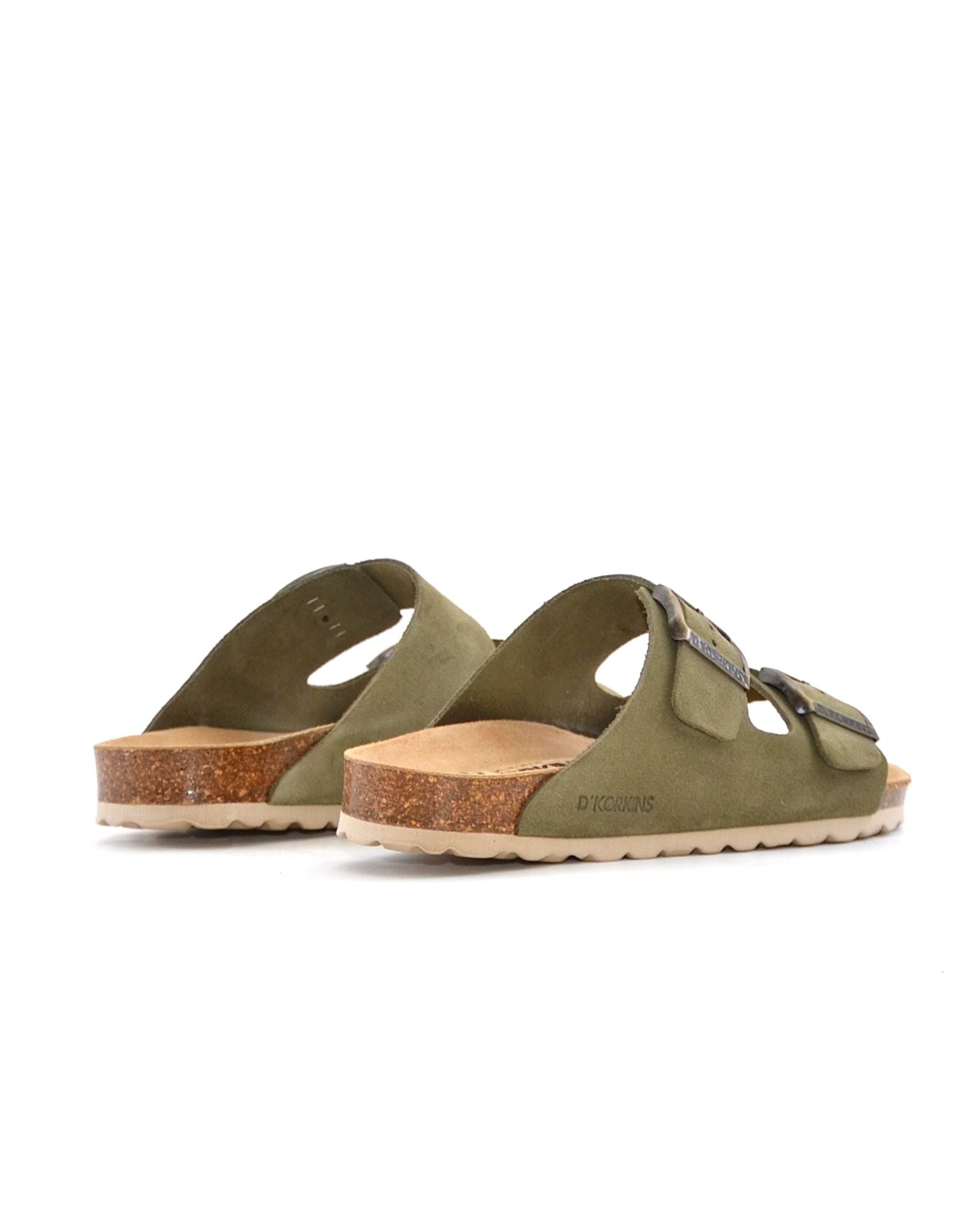 SANDALIA BIO MUJER DOS HEBILLAS D´KORKINS PARIS SERRAJE KAKI