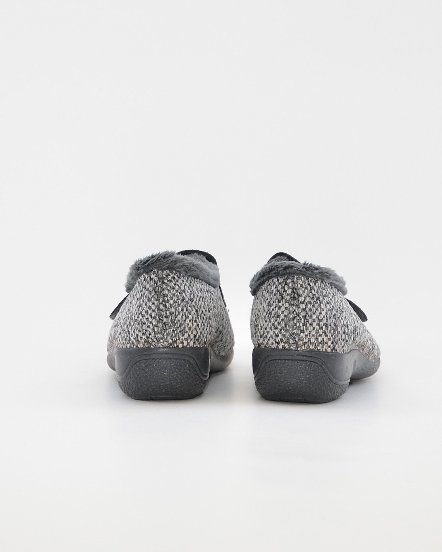 ZAPATILLAS DE CASA MUJER ANCHO ESPECIAL CABRERA 5454 FLORELLA GRIS