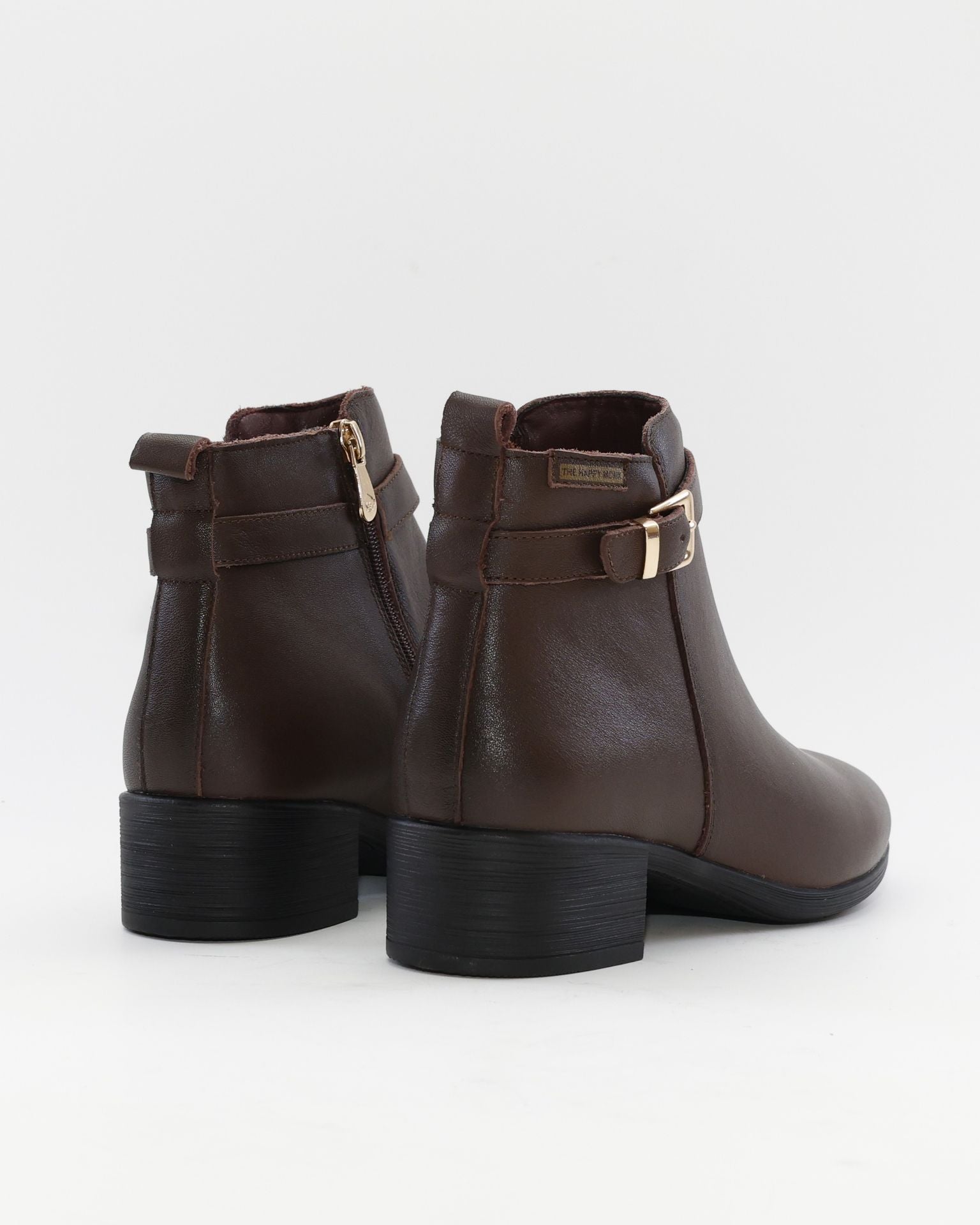 BOTIN TACON BAJO MUJER COLOR MARRON THE HAPPY MONK SACRA 003