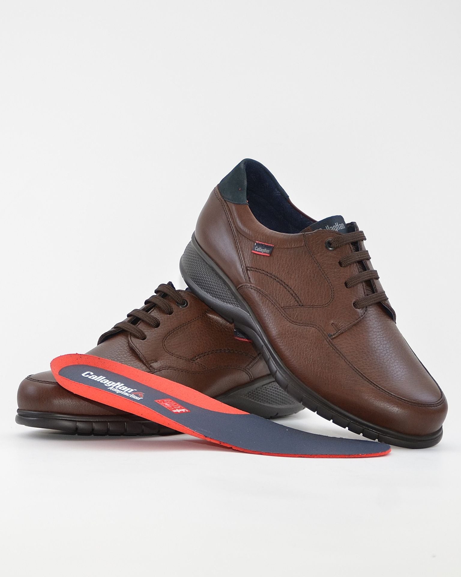 ZAPATO HOMBRE CORDON COLOR CALLAGHAN MARRON 12700 SUELA EXTRALIGHT