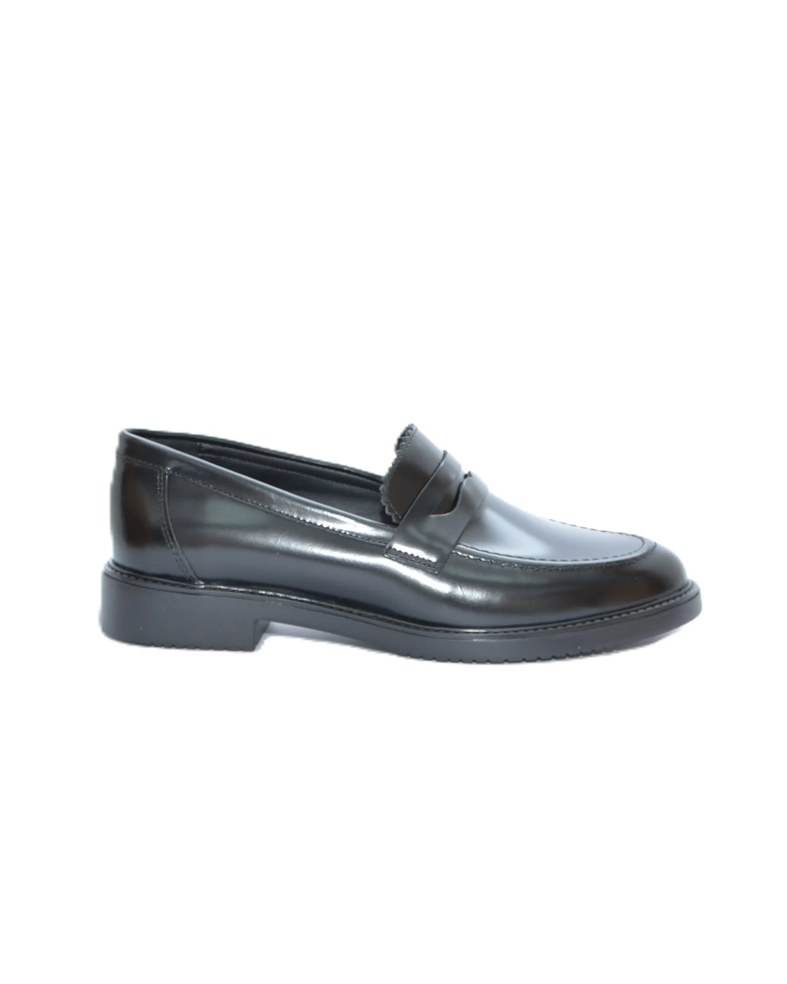MOCASIN MUJER FLORENTIC NEGRO PISO GOMA
