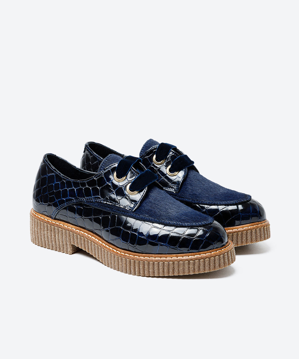 ZAPATO MUJER CORDON COCO MARINO POTRO MARINO LACOMBA JAZMINE