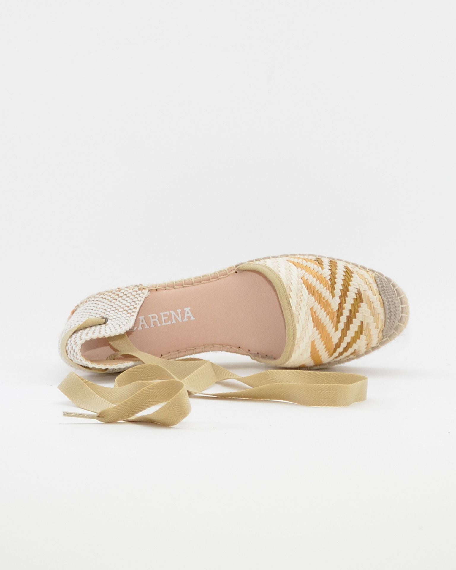 ALPARGATAS DE CUÑA TEJIDO MULTI BEIGE MACARENA JAVA 64