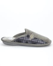 ZAPATILLAS CASA HOMBRE SUAPEL CUADROS GRIS