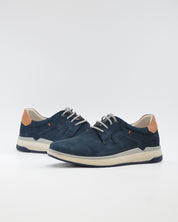 ZAPATO CASUAL HOMBRE FLUCHOS COLOR MARINO CON CORDON JEFF F2212 OCEANO