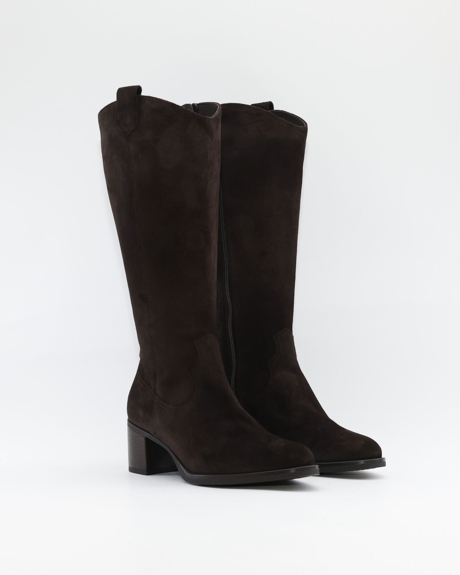 BOTA ALTA MUJER ANCHO ESPECIAL DE GEMELO ANCHO PIESANTO 235461 XL SERRAJE MARRON CHOCOLATE