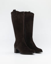 BOTA ALTA MUJER ANCHO ESPECIAL DE GEMELO ANCHO PIESANTO 235461 XL SERRAJE MARRON CHOCOLATE
