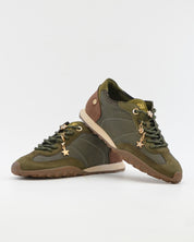 DEPORTIVO SNEAKER MUJER PLANA COLOR KAKI XTI 146146