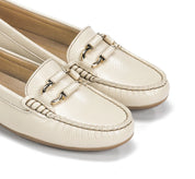ZAPATO MOCASIN MUJER FLUCHOS COLOR BEIGE BRUNI F2156 RAW