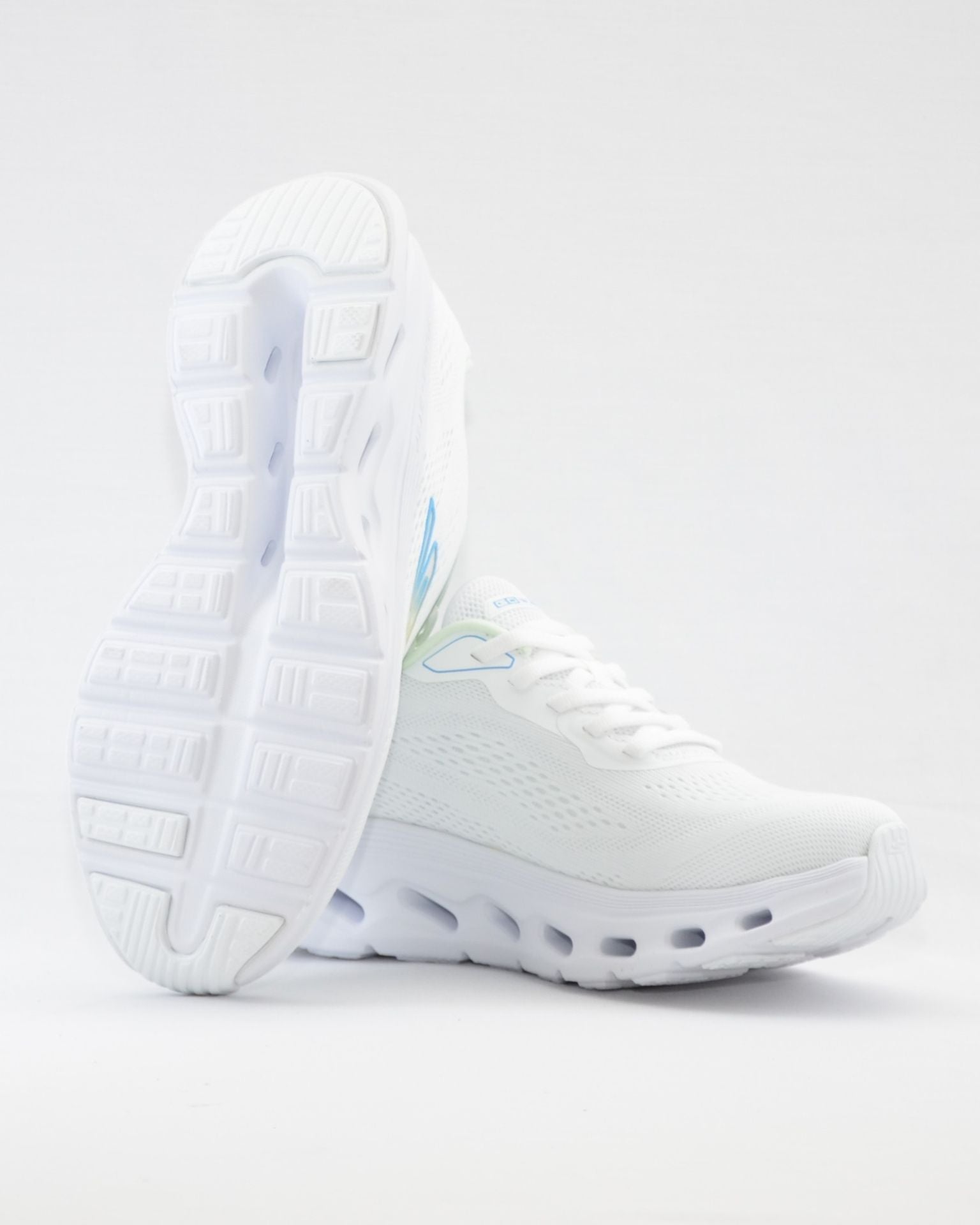 SNEAKERS MUJER SKECHERS 125145 WBL BLANCO CORDON ELÁSTICO