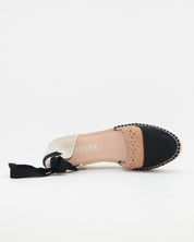 ALPARGATAS DE CUÑA CUERDA NEGRO TAUPE MACARENA JAVA 36