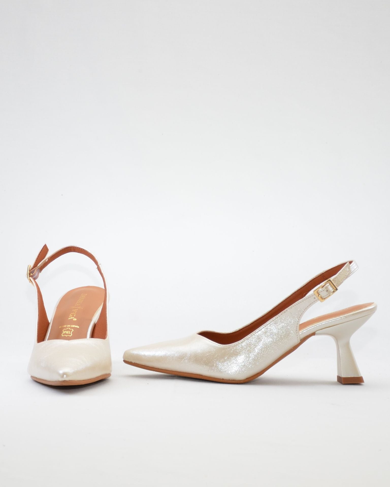 ZAPATO SALON DESTALONADO MUJER DANIELA VEGA 2315BD CHAMPANG