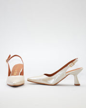 ZAPATO SALON DESTALONADO MUJER DANIELA VEGA 2315BD CHAMPANG