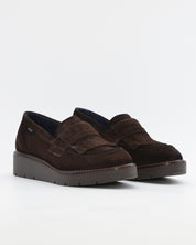ZAPATO MOCASIN MUJER FLECHOS SERRAJE MARRÓN CHOCOLATE DORKING by FLUCHOS D9782 ÉBANO