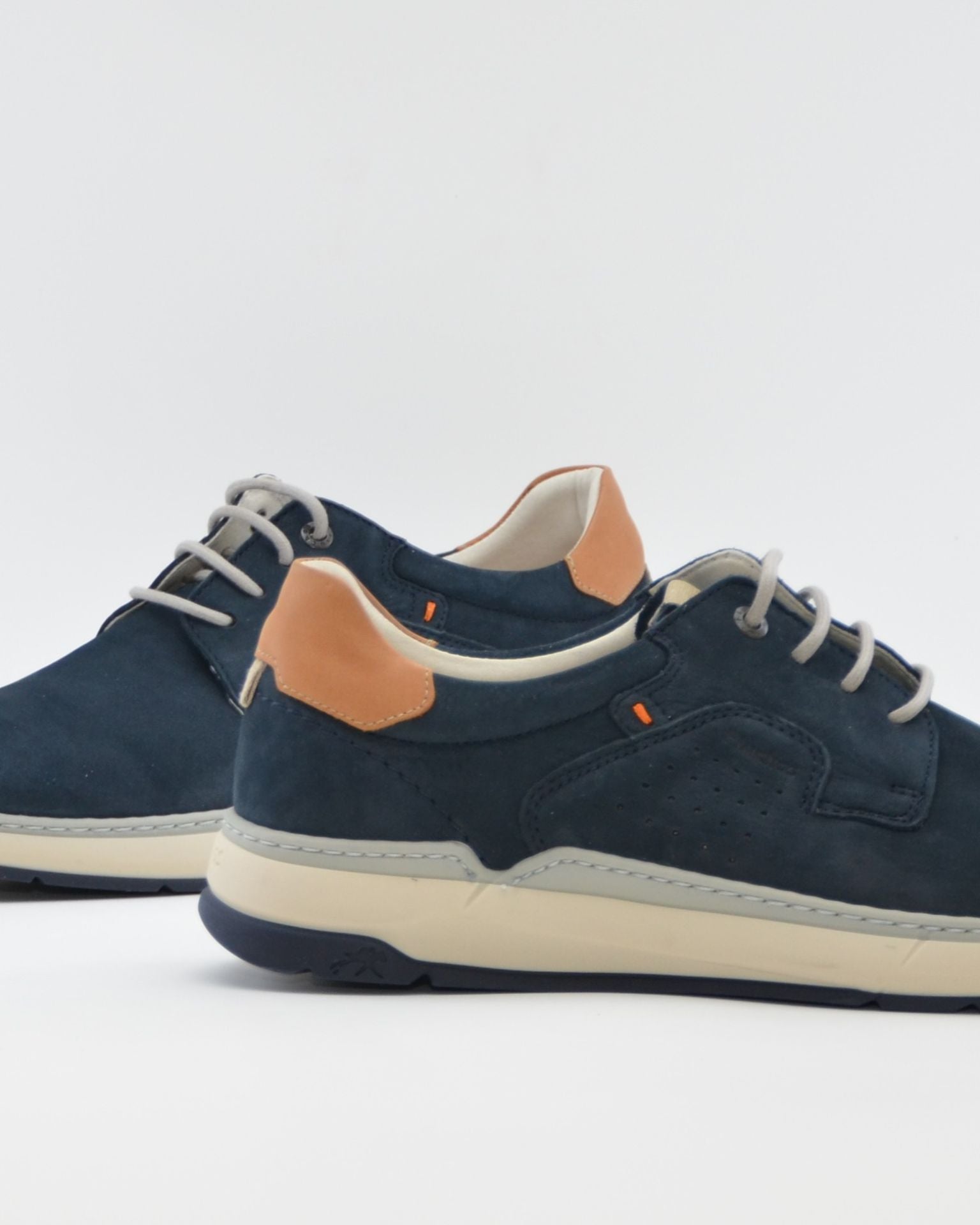 ZAPATO CASUAL HOMBRE FLUCHOS COLOR MARINO CON CORDON JEFF F2212 OCEANO