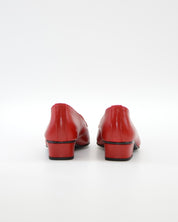 ZAPATO MOCASIN MUJER TACON BAJO ROJO D CHICAS 0181