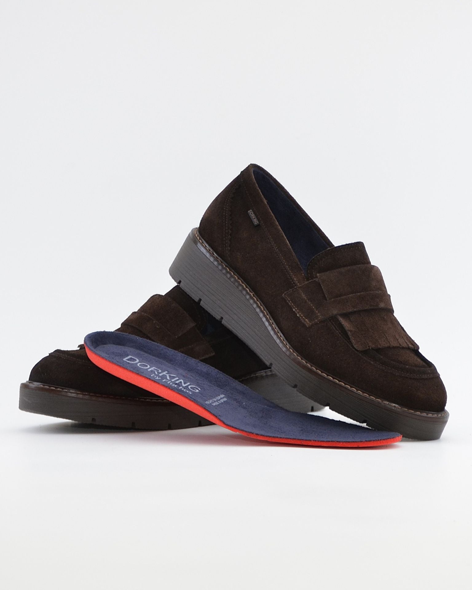 ZAPATO MOCASIN MUJER FLECHOS SERRAJE MARRÓN CHOCOLATE DORKING by FLUCHOS D9782 ÉBANO