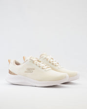 SNEAKERS MUJER SKECHERS 150629 NTGD BEIGE GLITER CORDONES