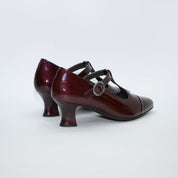 ZAPATO MARY JANE CON TACON CHAROL BURDEOS 10853