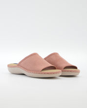 ZAPATILLA DE CASA MUJER ABIERTA PLANA COLOR ROSA SUAVE J.ORTEGA 4027 MAQUILLAJE
