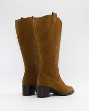 BOTA ALTA MUJER ANCHO ESPECIAL DE GEMELO ANCHO PIESANTO 235461 XL SERRAJE CUERO