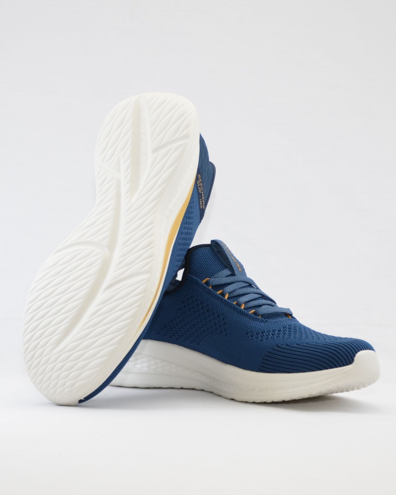 SNEAKERS HOMBRE SKECHERS AZUL 21810 BLU ELASTICOS SLIP-INS