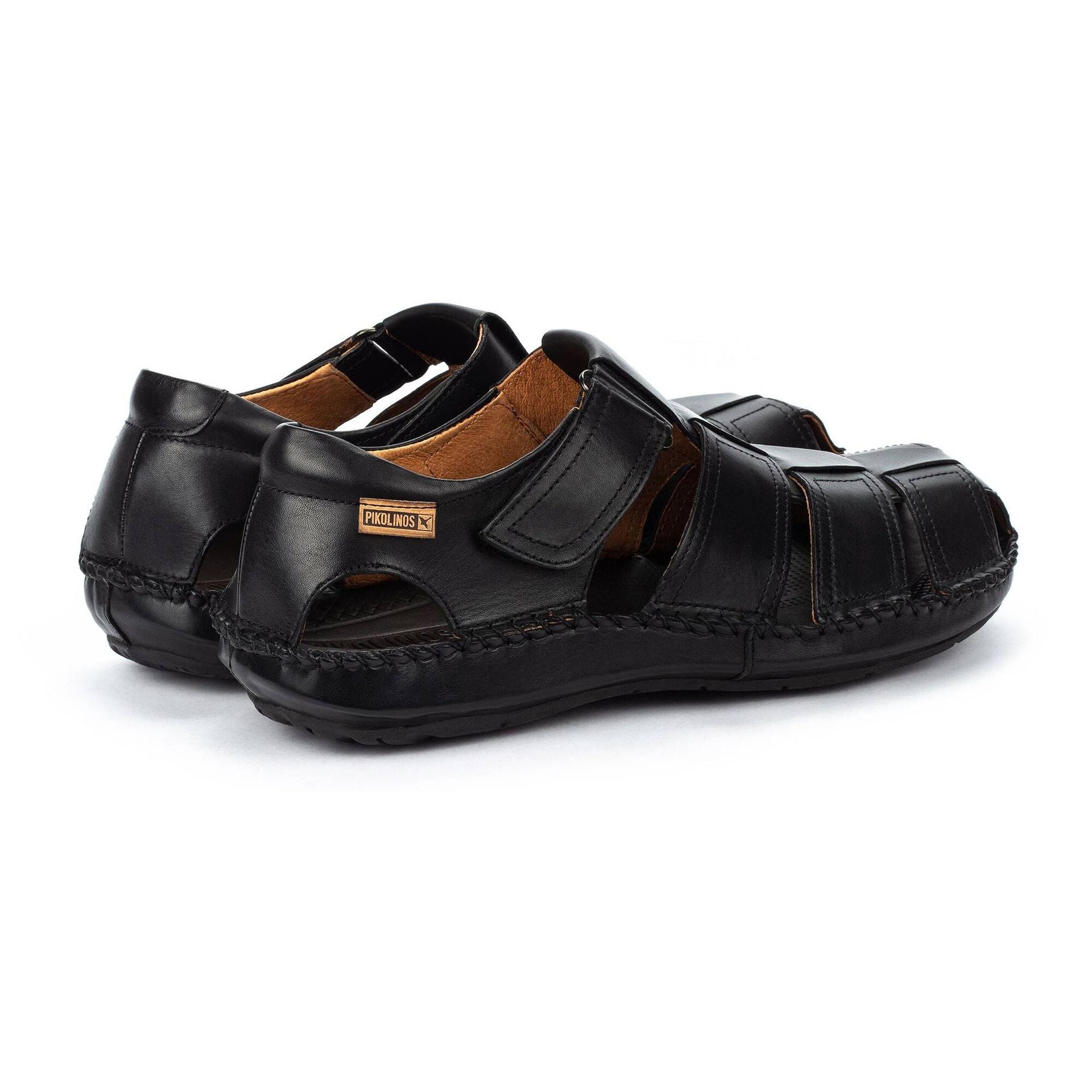 SANDALIA HOMBRE CON VELCRO COLOR NEGRO PIKOLINOS 06J-5433