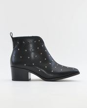BOTIN MUJER TACON ANCHO COLOR NEGRO TACHAS KAOLA 3049