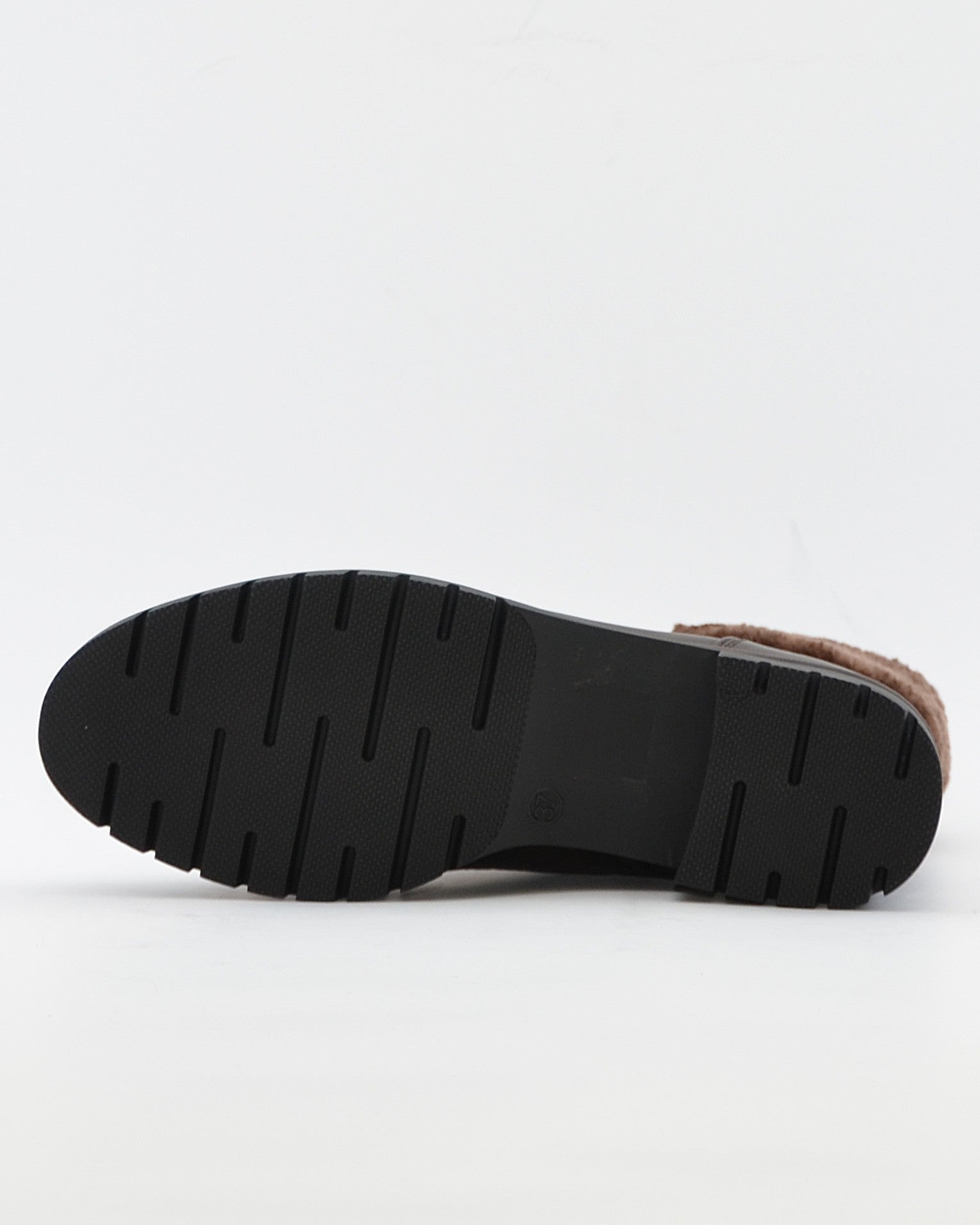 BOTIN PLANO MUJER CORDONES Y CREMALLERA COLOR  MARRON CHOCOLATE CON PELO REGARDE LE CIEL JUSTINA 02 COFFE
