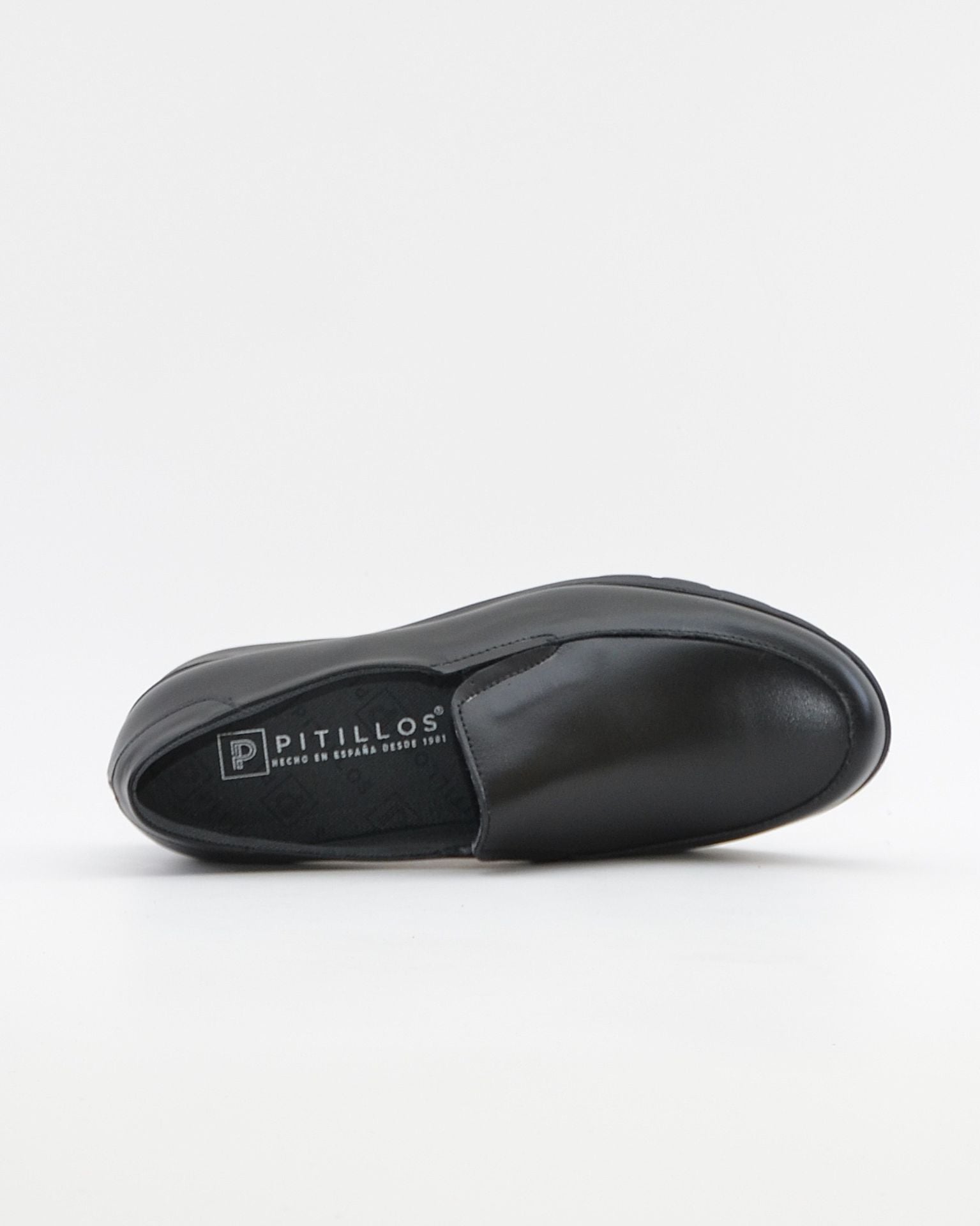 ZAPATO MOCASIN MUJER NEGRO PLANTILLA EXTRAIBLE PITILLOS 107