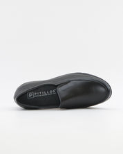 ZAPATO MOCASIN MUJER NEGRO PLANTILLA EXTRAIBLE PITILLOS 107