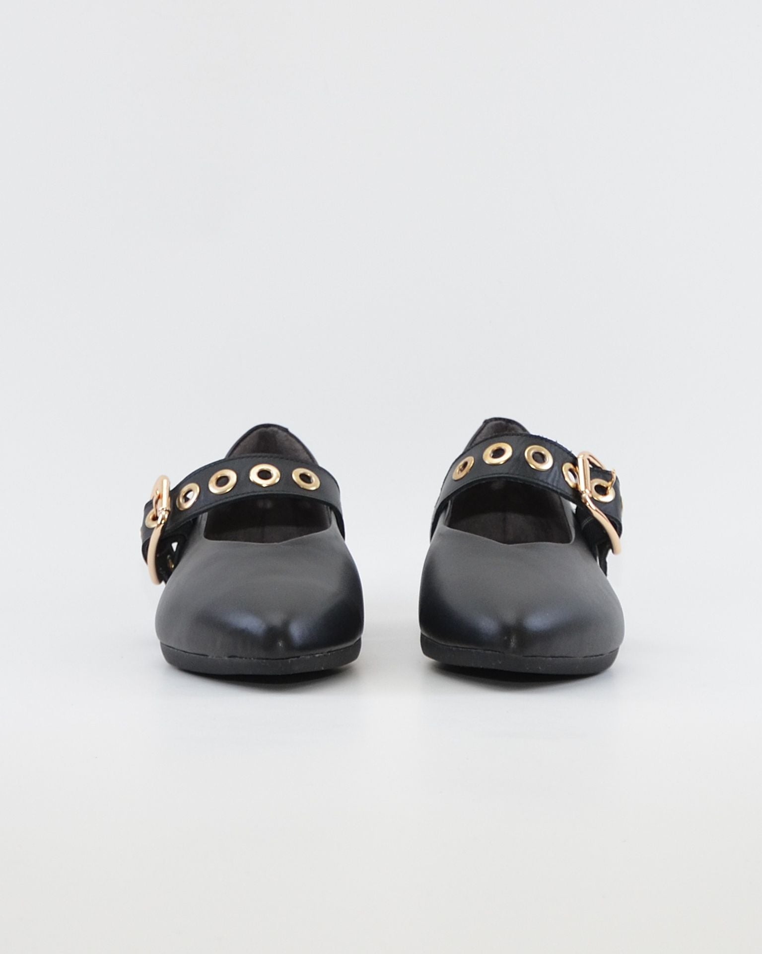MERCEDITA PLANA PITILLOS PIEL NEGRO 11672